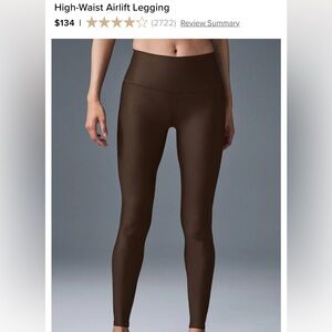 ALO Yoga High-Waist airlift Leggings in Espresso